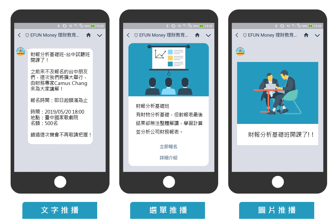 秘書莎莉_分眾訊息功能